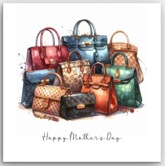 Greeting Card - Mother's Day Handbags | Basically Paper | Greeting Cards | Thirty 16 Williamstown