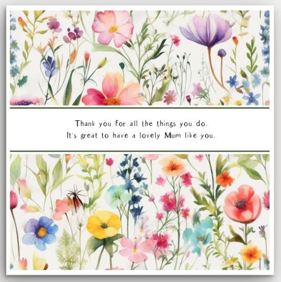 Greeting Card - Mother's Day Lovely Mum | Basically Paper | Greeting Cards | Thirty 16 Williamstown