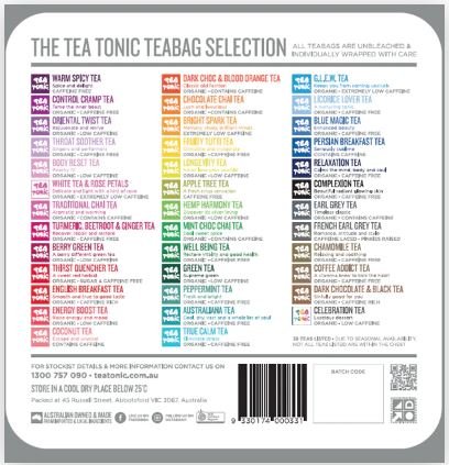 High Tea Chest - 33 Teabags &amp; Mini Gold Sugar (To Make Any Tea Sparkle) | Tea Tonic | Tea &amp; Accessories | Thirty 16 Williamstown