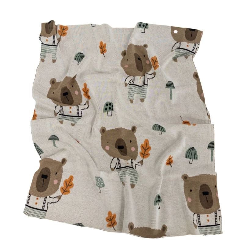 Kiki Bear Blanket | Di Lusso Living | Bedding, Blankets & Swaddles | Thirty 16 Williamstown