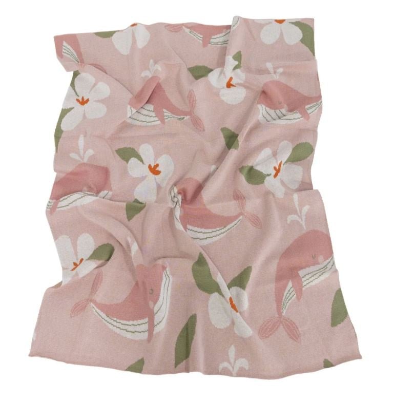 Marina Dolphins Blanket | Di Lusso Living | Bedding, Blankets & Swaddles | Thirty 16 Williamstown