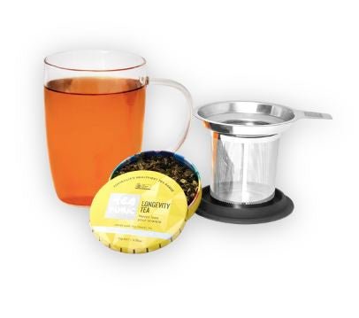 Tea Mug For 1 - Including Longevity Tea Loose Leaf Travel Tin | Tea Tonic | Tea &amp; Accessories | Thirty 16 Williamstown
