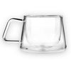 Two Double Walled Glass Tea Cups - Square Handle9330174004247 | Tea Tonic | Tea &amp; Accessories | Thirty 16 Williamstown