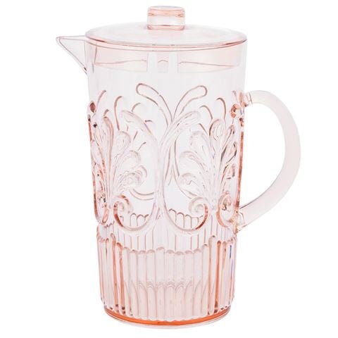 Acrylic Pitcher Scollop - Blush | Flair Gifts & Home | Serving Ware | Thirty 16 Williamstown