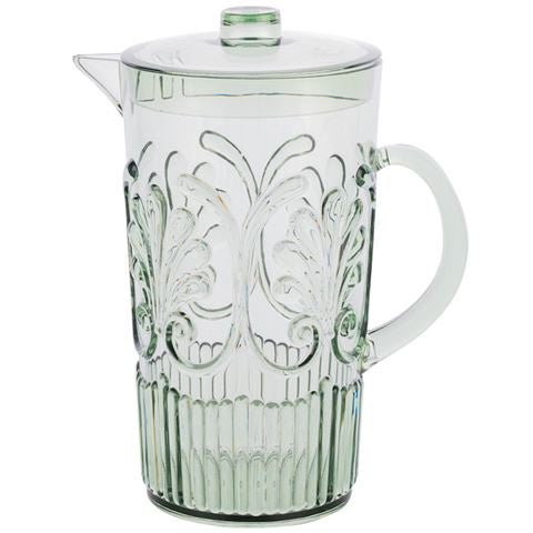 Acrylic Pitcher Scollop - Sage Green | Flair Gifts & Home | Serving Ware | Thirty 16 Williamstown