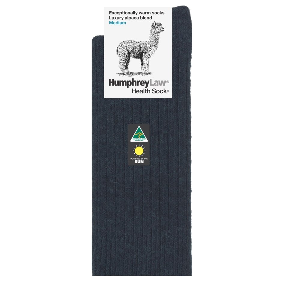 Alpaca Health Sock® - Charcoal | Humphrey Law | Socks For Him & For Her | Thirty 16 Williamstown