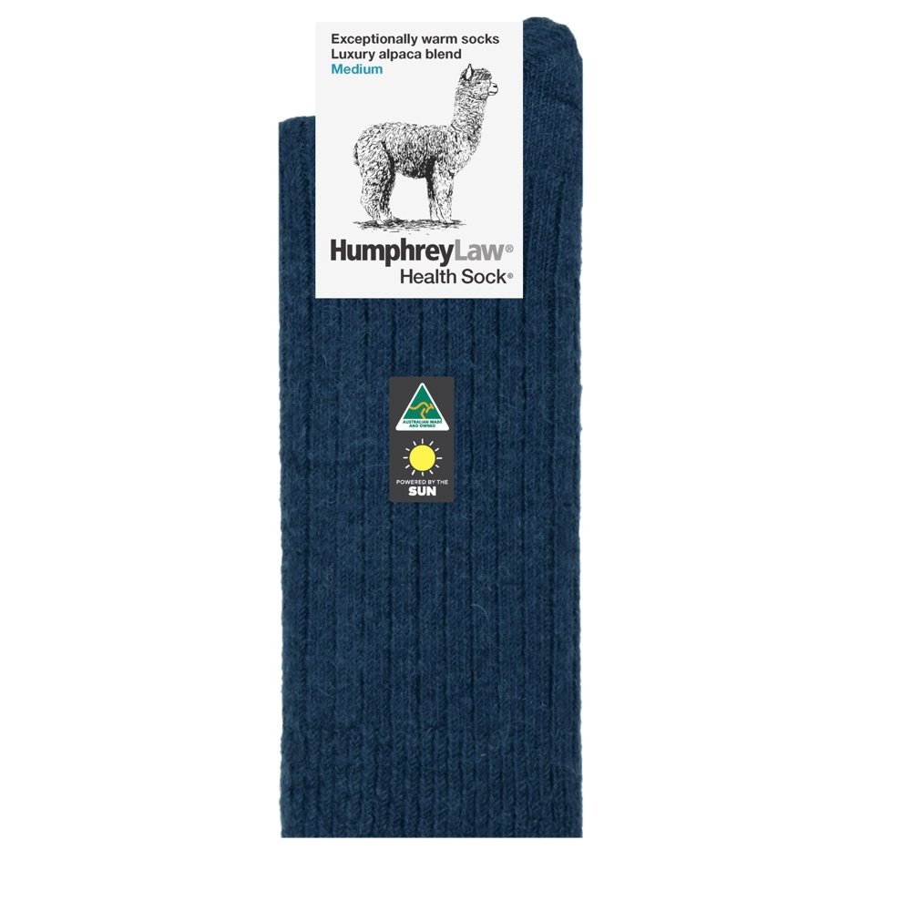 Alpaca Health Sock® - Denim | Humphrey Law | Socks For Him & For Her | Thirty 16 Williamstown