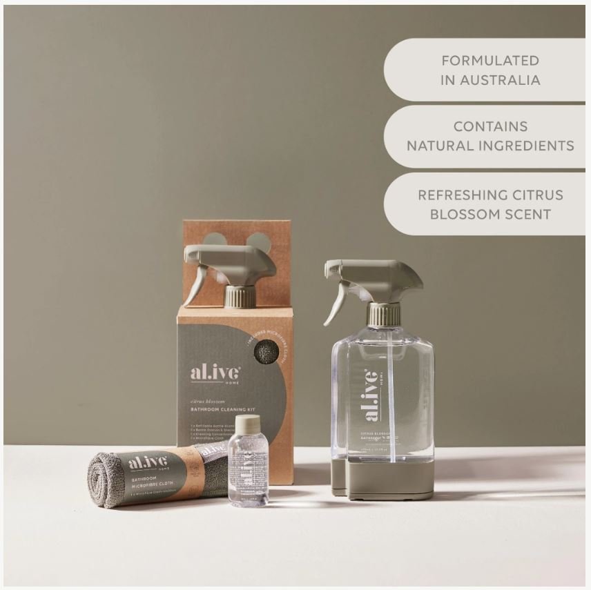 Bathroom Cleaning Kit | Al.ive Body | At The Sink | Thirty 16 Williamstown