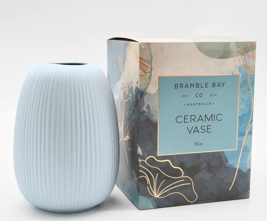 Ceramic Vase - Blue | Bramble Bay | Pots & Vases | Thirty 16 Williamstown