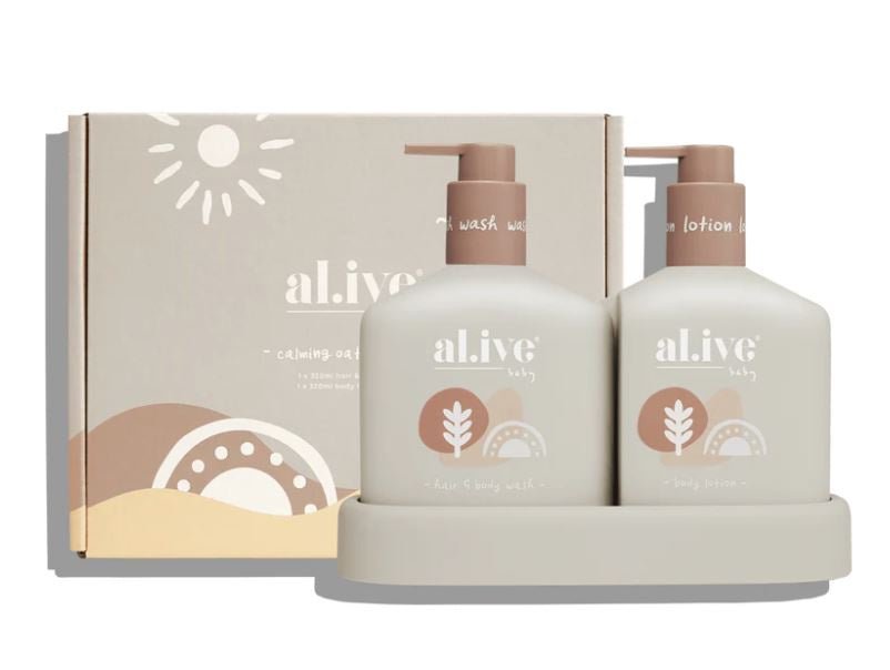 Duo Hair, Body Wash, Lotion & Tray - Calming Oatmeal | Al.ive Body | Bath Time | Thirty 16 Williamstown