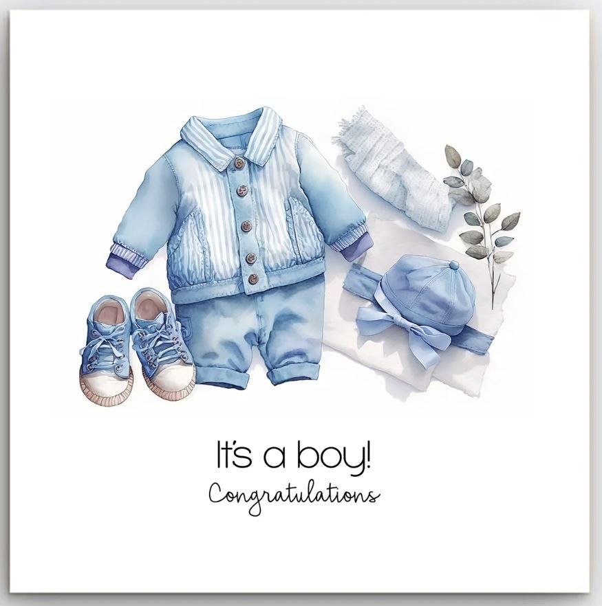 Greeting Card - It's A Boy | Basically Paper | Greeting Cards | Thirty 16 Williamstown