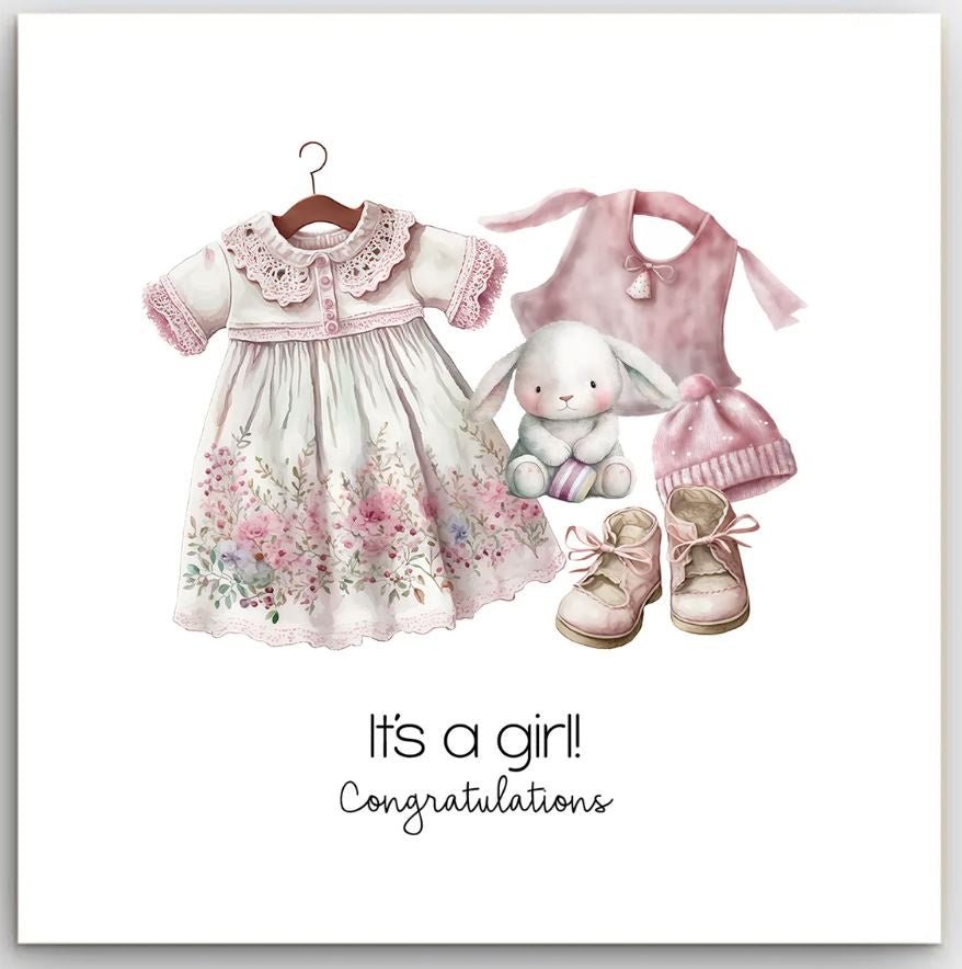 Greeting Card - It's A Girl | Basically Paper | Greeting Cards | Thirty 16 Williamstown