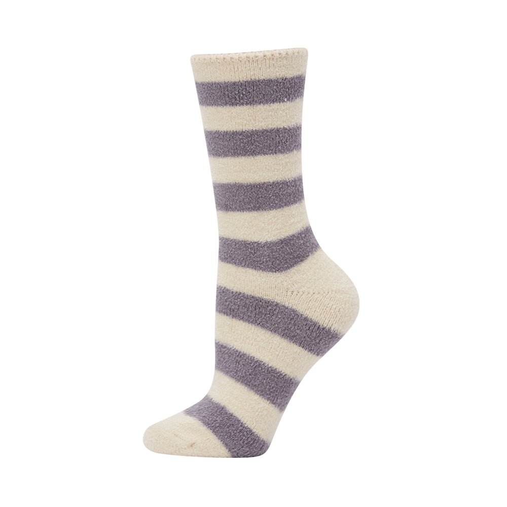 Luxe Bamboo Bed Sock (2-8) - Grey Stripe | Bamboozld | Socks For Him & For Her | Thirty 16 Williamstown