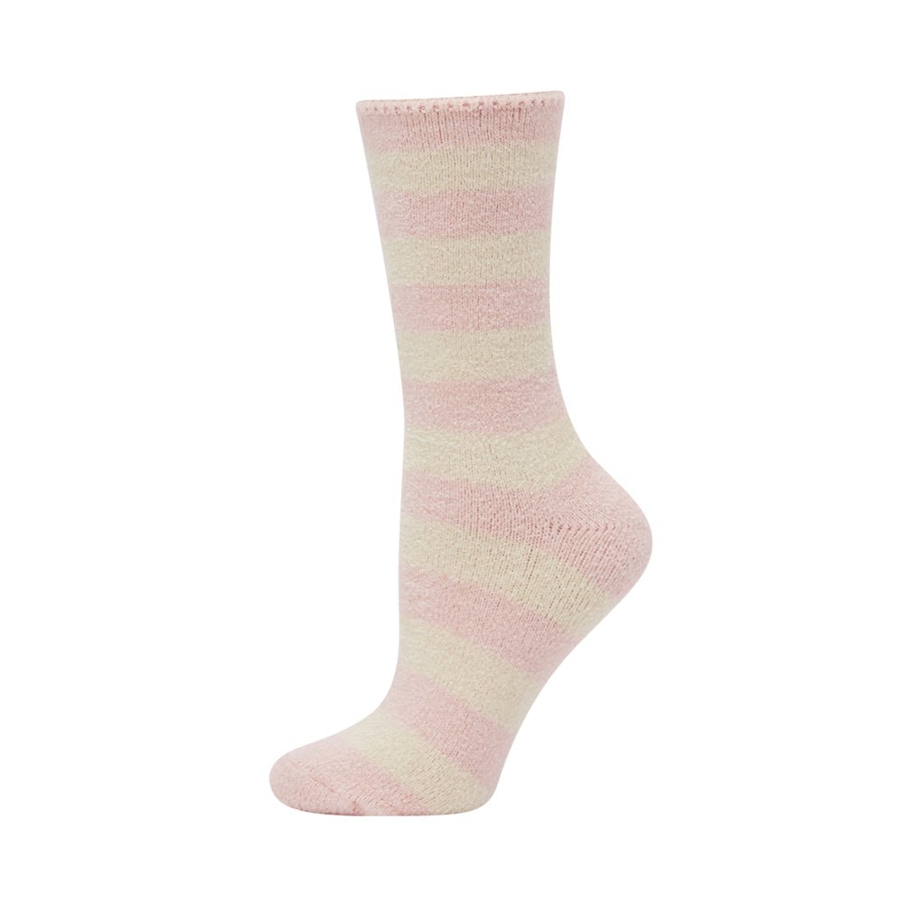 Luxe Bamboo Bed Sock (2-8) - Pink Stripe | Bamboozld | Socks For Him & For Her | Thirty 16 Williamstown