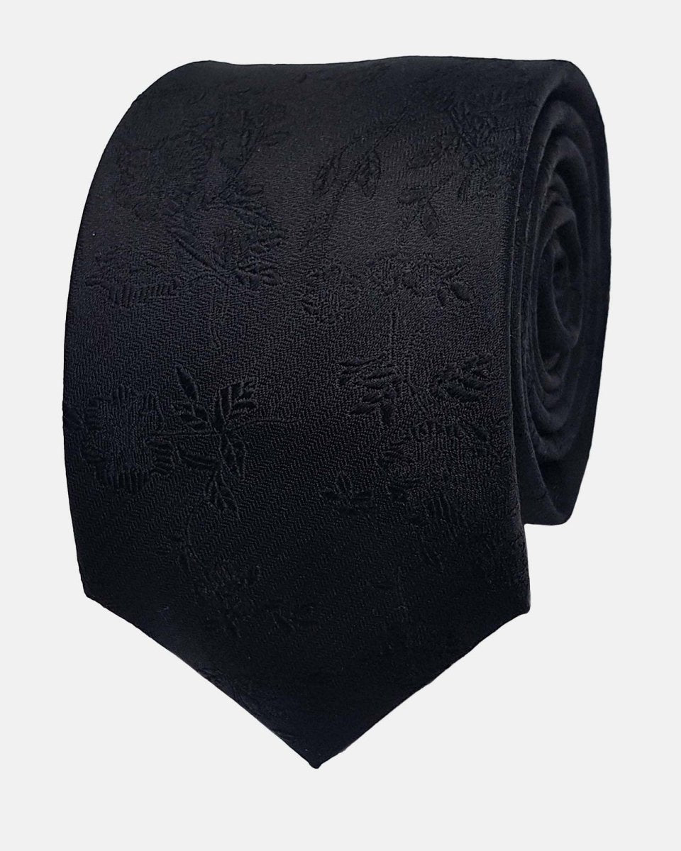 Paisley Silk Tie - Black | Abelard | Men&#39;s Accessories | Thirty 16 Williamstown