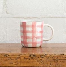 Pink Gingham Mug | Noss | Mugs &amp; Cups | Thirty 16 Williamstown