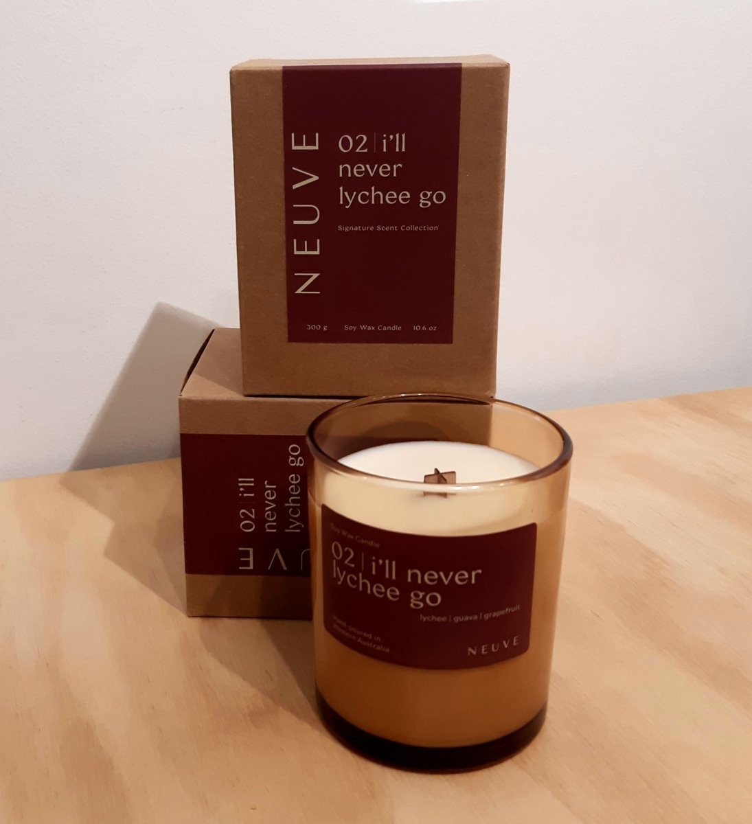 Soy Candle - 02 i'll never lychee go | Neuve | Home Fragrances | Thirty 16 Williamstown