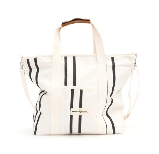 The Cooler Tote - Black Two Stripe | Business & Pleasure Co | Beach Collections | Thirty 16 Williamstown