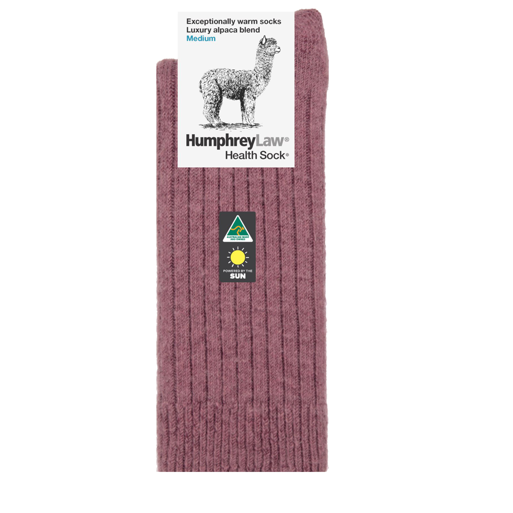 Alpaca Health Sock® - Old Rose