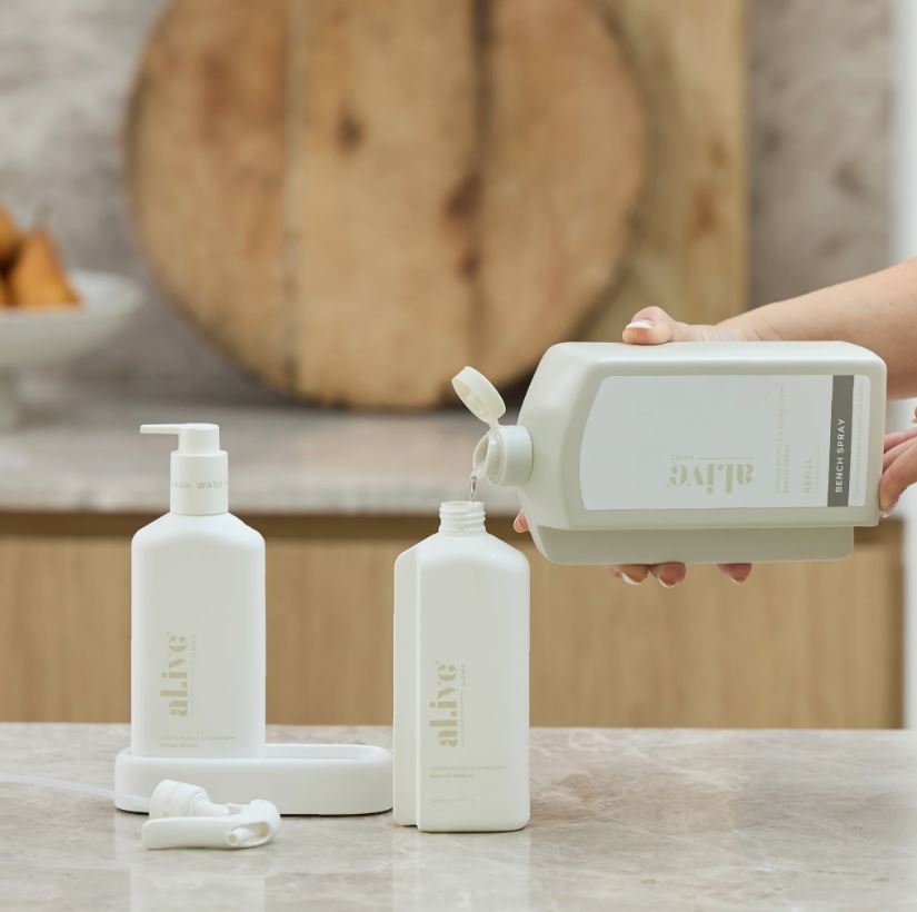 1 LT Bench Spray REFILL - Lemon Myrtle & Honeydew | Al.ive Body | At The Sink | Thirty 16 Williamstown