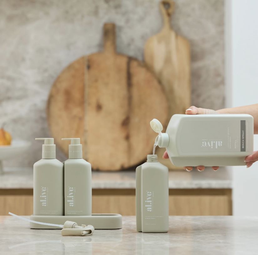 1 LT Bench Spray REFILL - Lemon & Pomegranate | Al.ive Body | At The Sink | Thirty 16 Williamstown