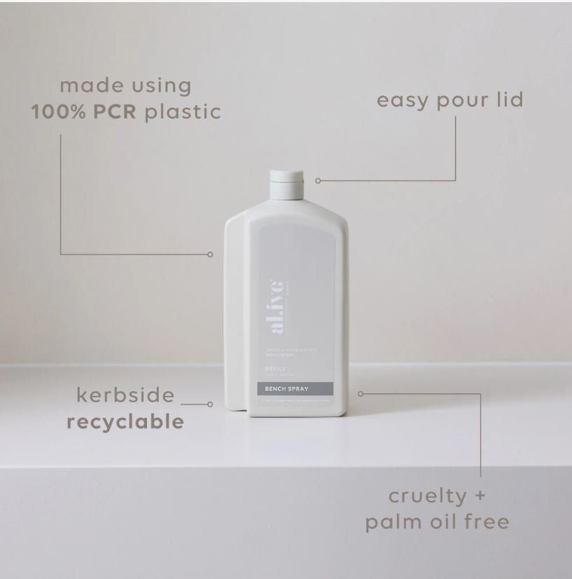 1 LT Bench Spray REFILL - Lemon &amp; Pomegranate | Al.ive Body | At The Sink | Thirty 16 Williamstown