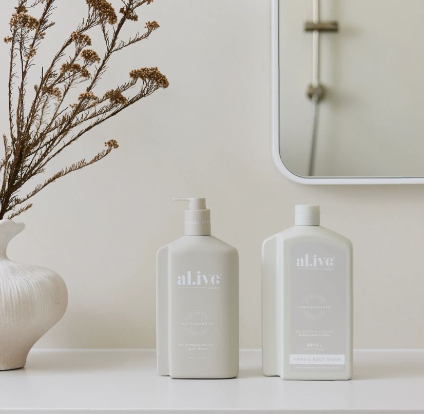 1 LT Hand & Body Wash REFILL - Sea Cotton & Coconut | Al.ive Body | Body Lotion & Wash | Thirty 16 Williamstown
