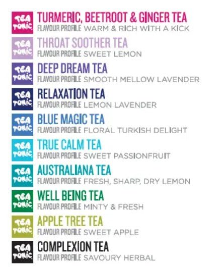 10 Teabag Box - Calming | Tea Tonic | Tea &amp; Accessories | Thirty 16 Williamstown