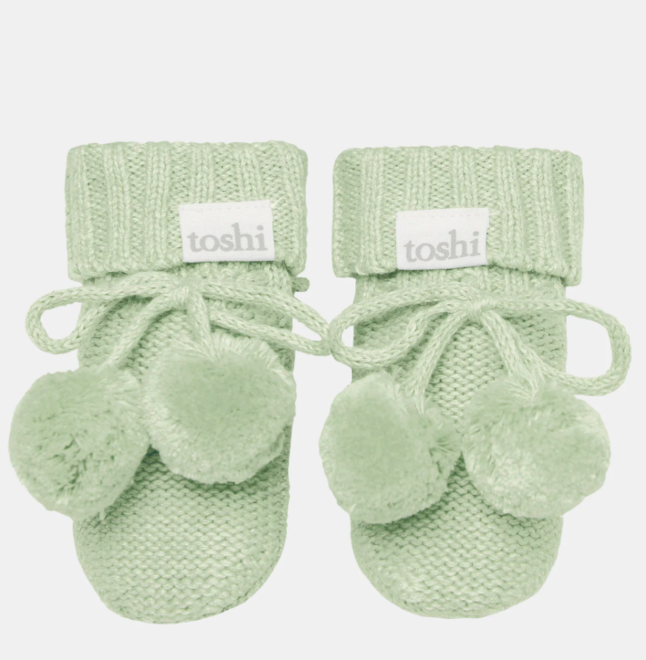 Organic Booties Marley - Matcha 000