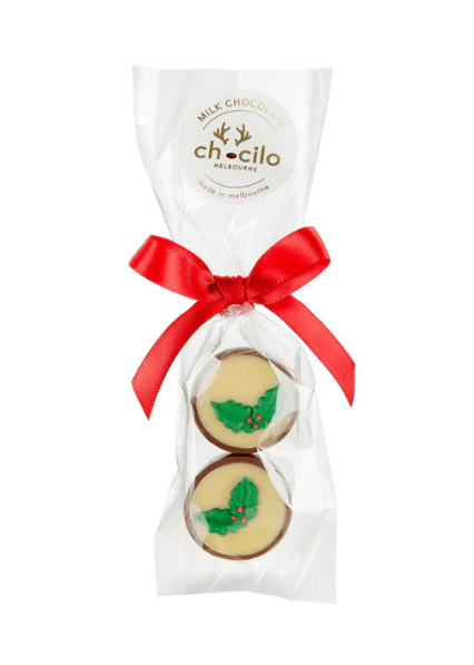 2 Christmas Plum Pudding Milk Chocolates in Bag - 25g | Chocilo | Confectionery | Thirty 16 Williamstown