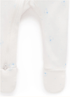 2 Piece Zip Growsuit - Pale Blue Stripe/ Bear | Purebaby | Baby &amp; Toddler Growsuits &amp; Rompers | Thirty 16 Williamstown