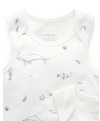 2 Pkt Singlet Bodysuit - Vanilla Nautica | Purebaby | Baby &amp; Toddler Bodysuits &amp; Singlets | Thirty 16 Williamstown