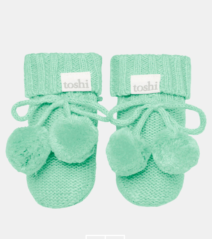 Organic Booties Marley -Sweet Pea 000
