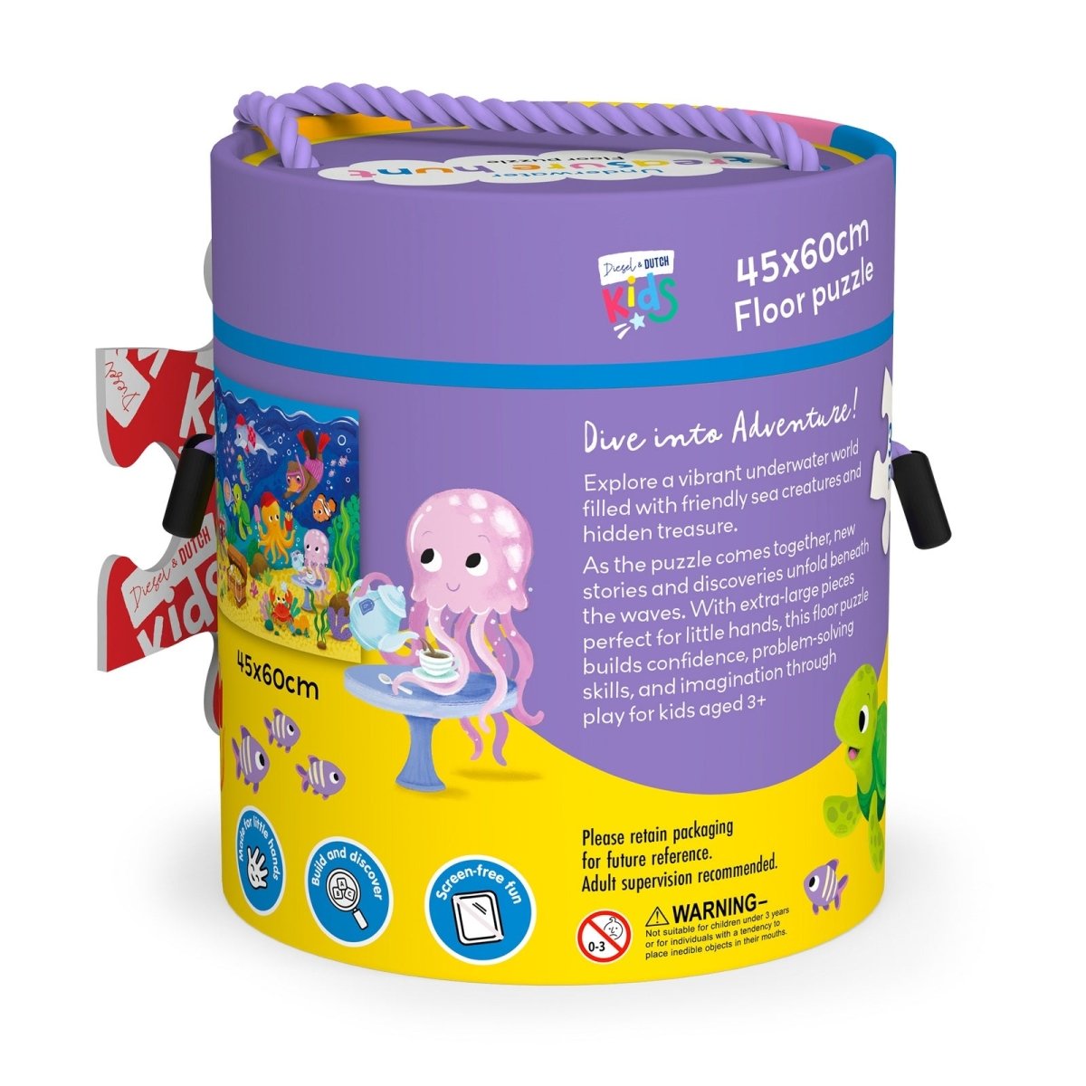 36pc Floor Puzzle: Underwater Treasure Hunt | Diesel &amp; Dutch | Toddler Puzzles &amp; Games | Thirty 16 Williamstown