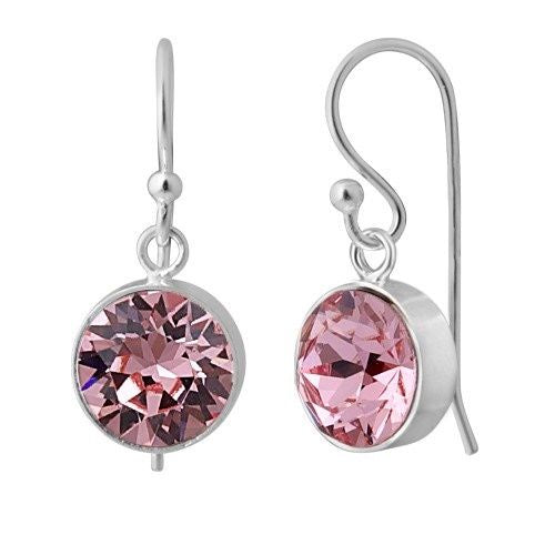 Sterling Silver Swarovski Birthstone Earrings - June