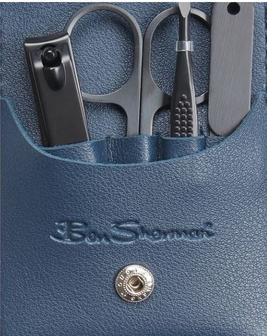 4Pc Stainless Steel Manicure Set - Navy | Ben Sherman | Men&#39;s Accessories | Thirty 16 Williamstown