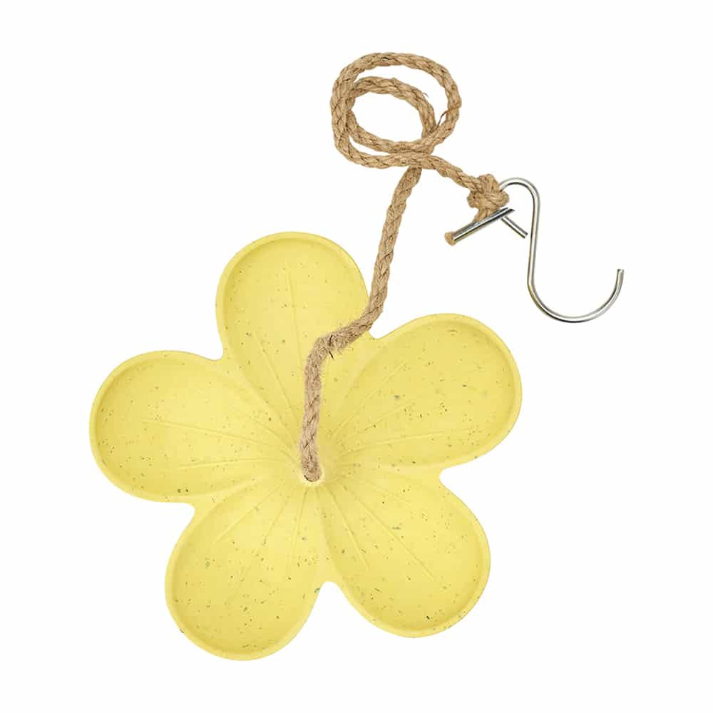 Bamboo Bird Feeder - Yellow