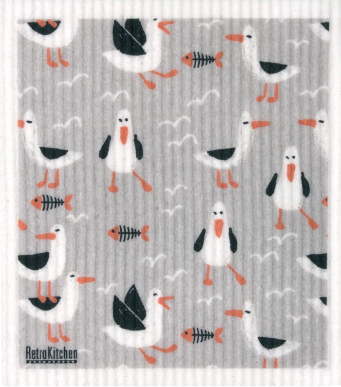 Sponge Cloth - Seagulls