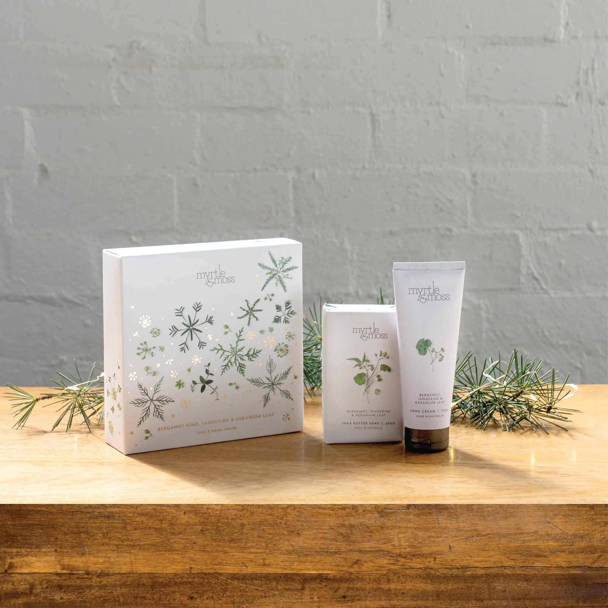 Christmas DUET Hand Cream &amp; Soap - Bergamot Rind Tangerine &amp; Geranium Leaf
