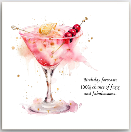 Greeting Card - Birthday Forecast