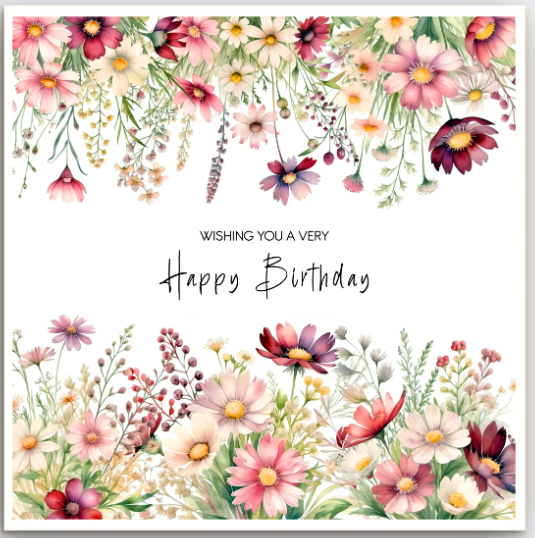 Greeting Card - Birthday Boarder