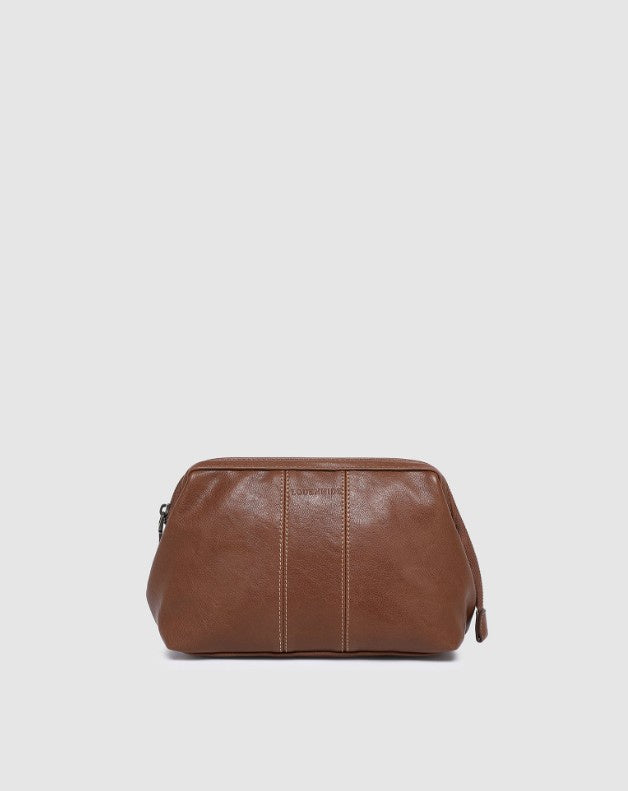 Albie Toiletry Bag - Saddle Cognac