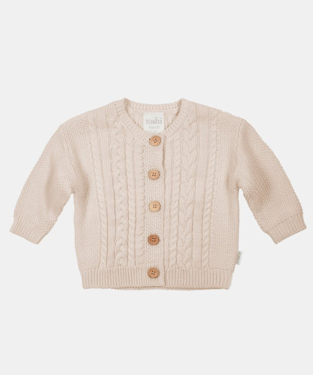 Organic Cardigan Yummy - Oatmeal
