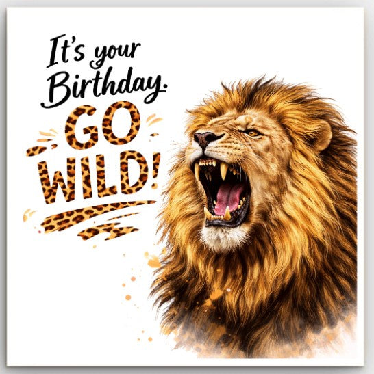 Greeting Card - Birthday Go Wild