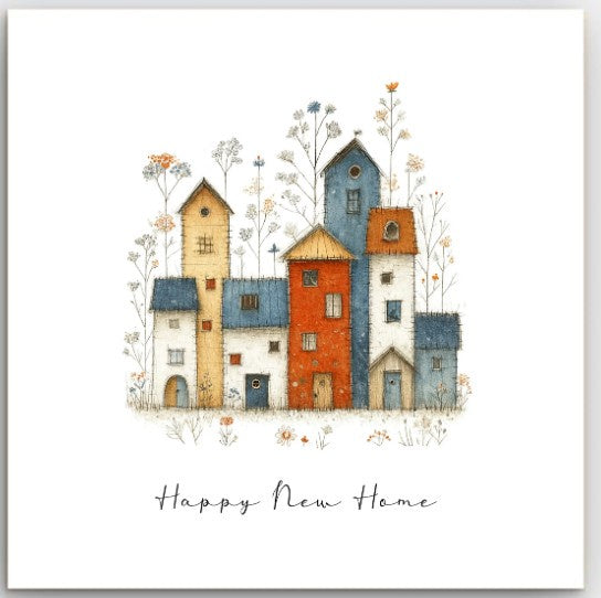 Greeting Card - New Home Houses