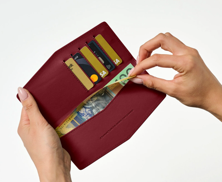 Slimline Wallet -  Burgundy
