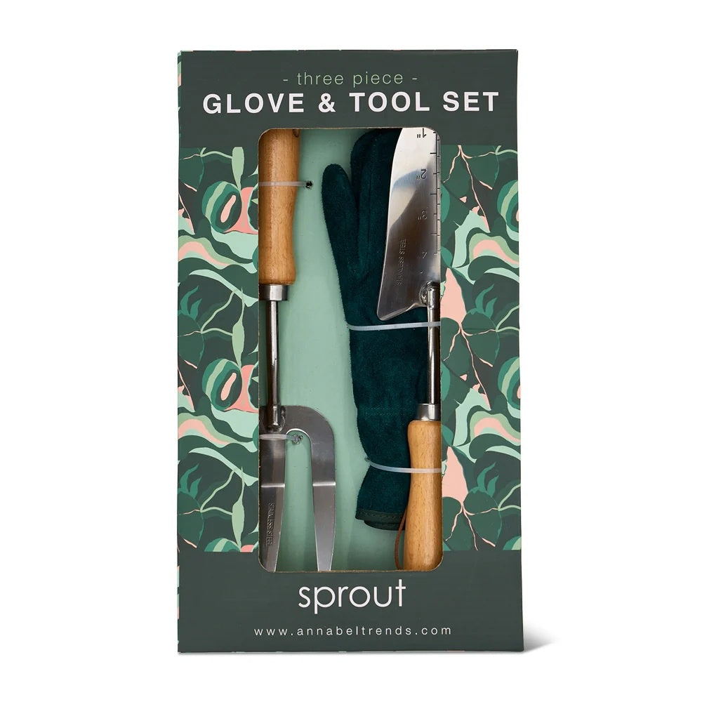 Garden Gloves &amp; Tool Set