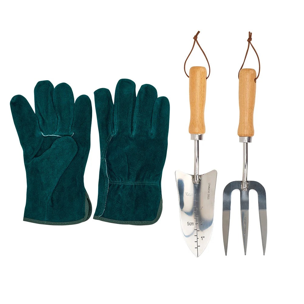 Garden Gloves &amp; Tool Set