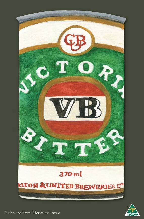 Luxury Non Smear Tea Towel - VB Olive