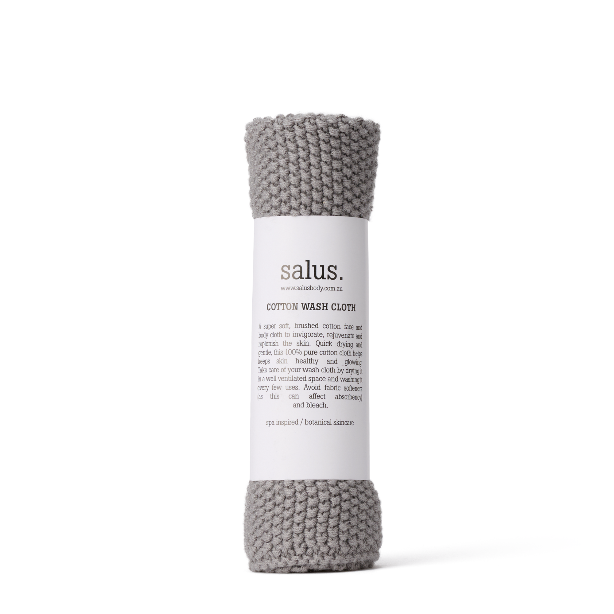 Cotton Wash Cloth - Grey
